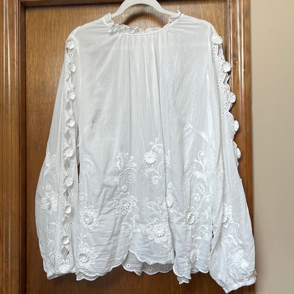Anthropologie 3x NWOT Embellished Floral Blouse